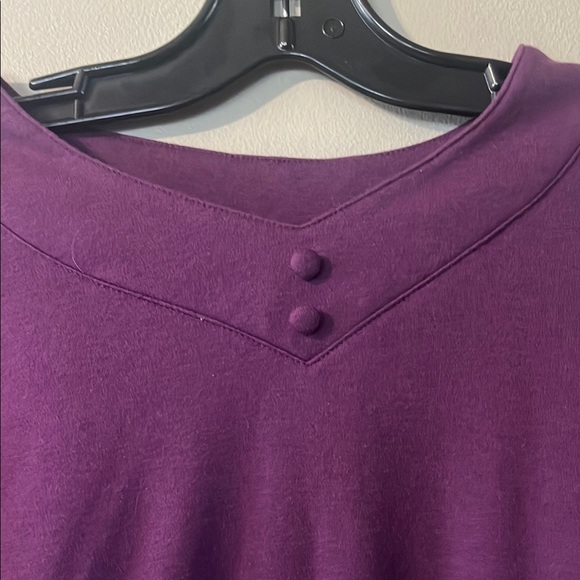 Purple Short Sleeve Crew Neck Tee - Picture 2 of 4